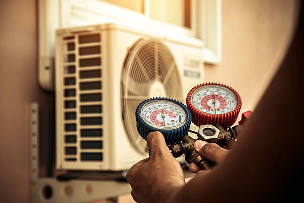 Professional Ac Installation technician working in Milford Square, PA